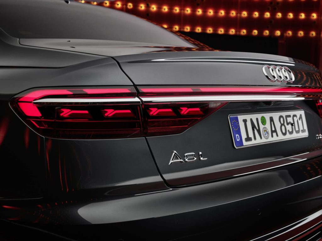 OLED Rear Lighting Comes Standard in Audi’s New A8 Design